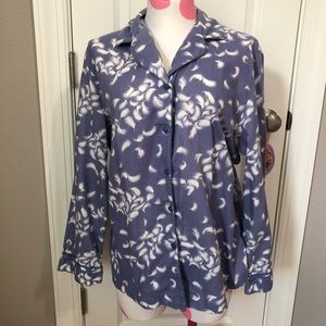 Victoria's Secret Feather print pajama shirt